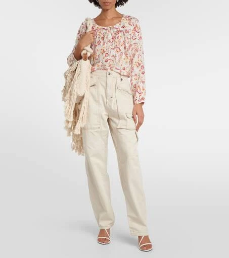 Isabel Marant Paciane wide-leg cargo jeans 2