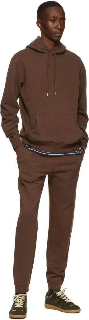Sunspel Brown Loopback Lounge Pants 4