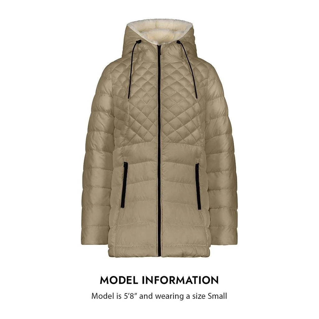 Steve Madden Cozy Lined Glacier Shield Womens Cozy Quilted Glacier Shield Coat 5