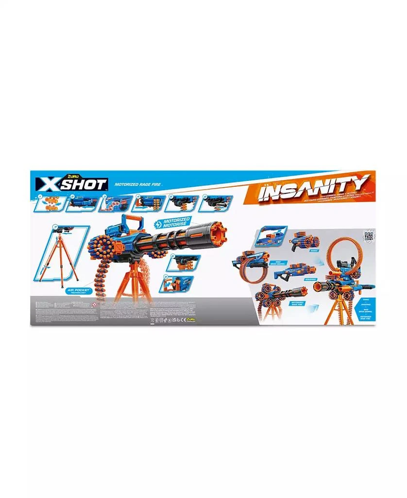 X-Shot Excel Insanity Motorized Rage Fire Gatlin Blaster 3
