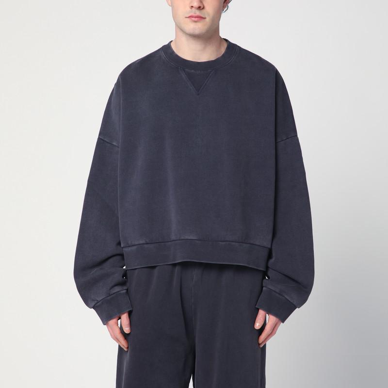 スウェット・トレーナー ENTIRE STUDIOS GREY ZIP COTTON SWEATSHIRT Entire Studios Gray Cropped Full Zip Hoodie - Hoodies