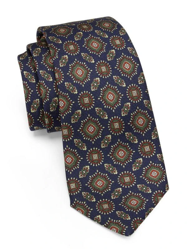 Kiton Abstract Silk Tie 1
