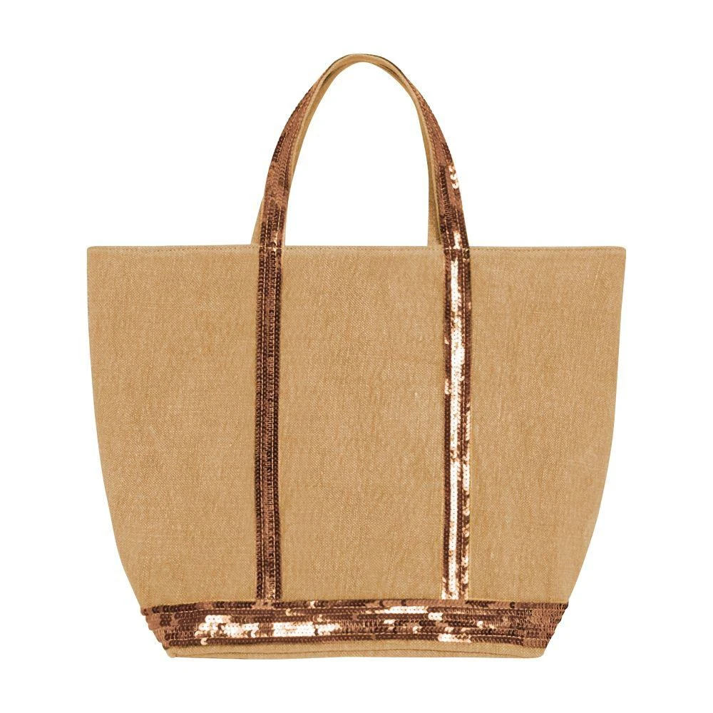 VANESSA BRUNO Linen M cabas tote 6