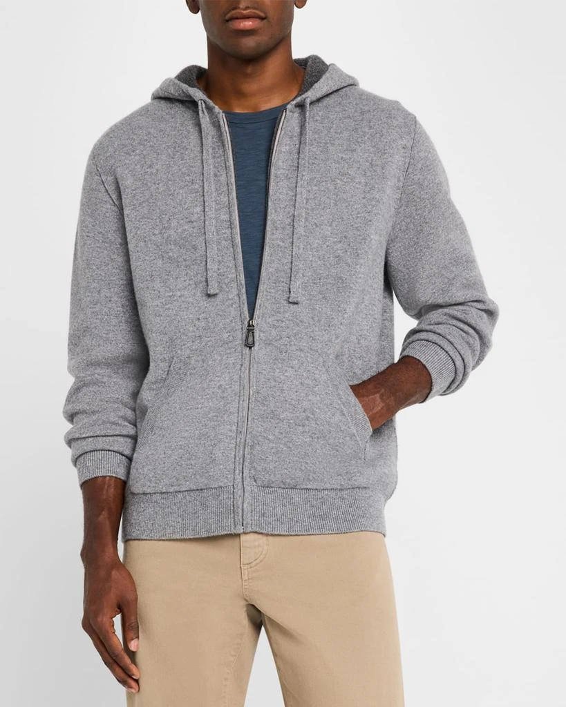 Neiman Marcus Men's Cashmere Full-Zip Hoodie 5