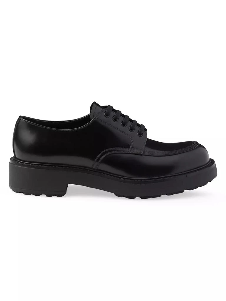 Prada Brushed Leather Derby Shoes 1