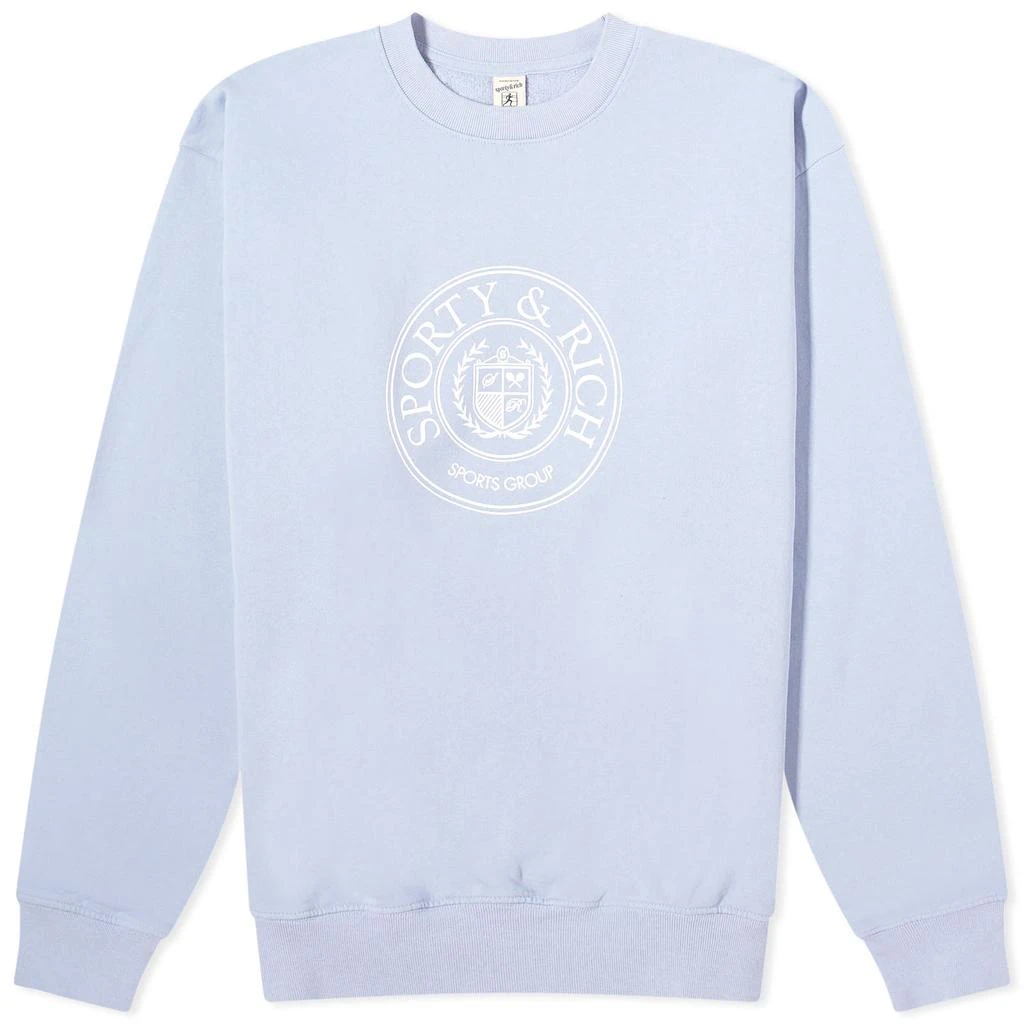 Sporty & Rich Sporty & Rich Conneticut Crest Crew Sweat 1