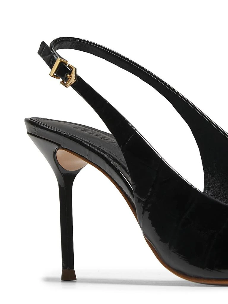 Schutz Paola 100MM Croc-Embossed Pumps 5