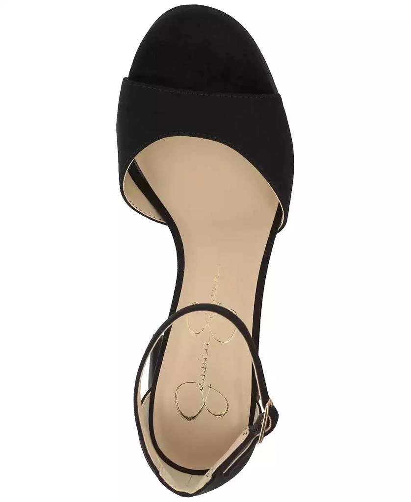 Jessica Simpson Women's Kaliah Ankle-Strap Block-Heel Dress Sandals 4