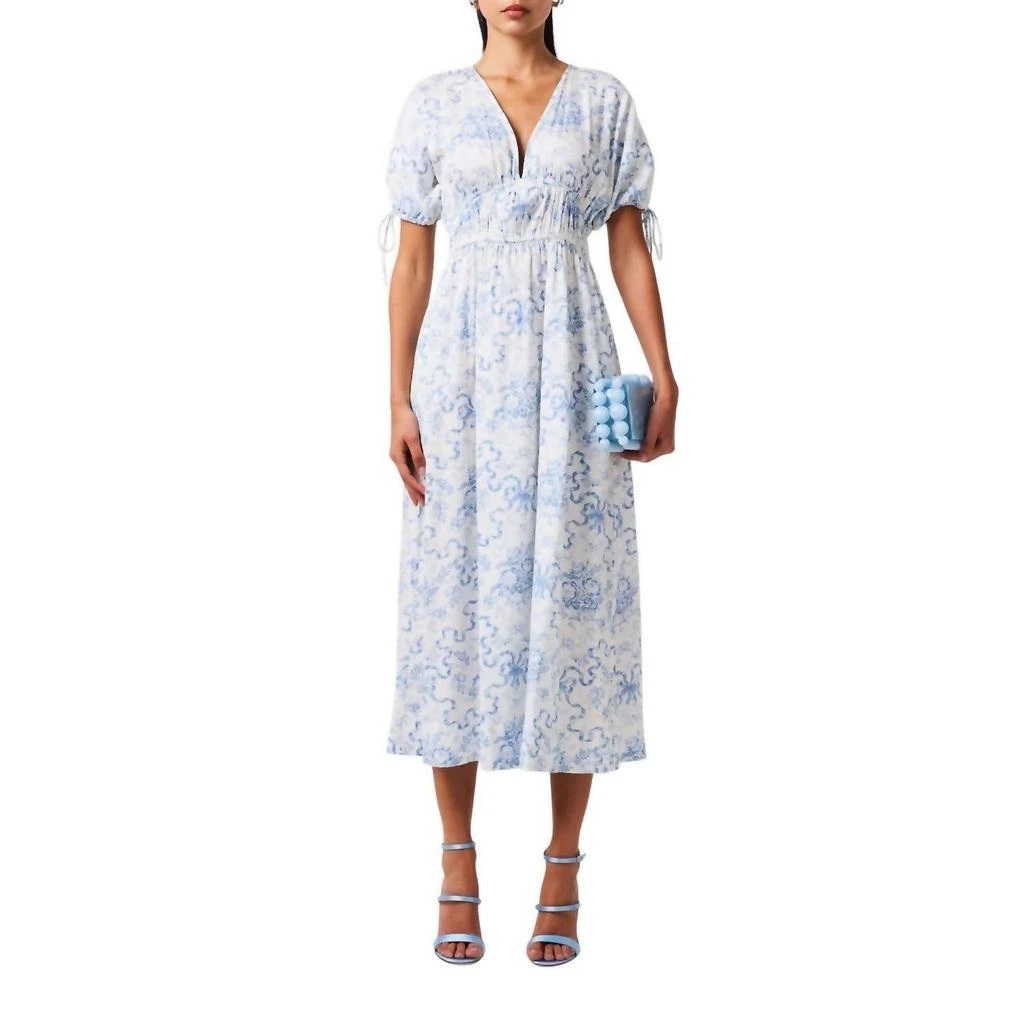 knee length dresses for ladies Rialto Silk-Blend Maxi Dress main image 1