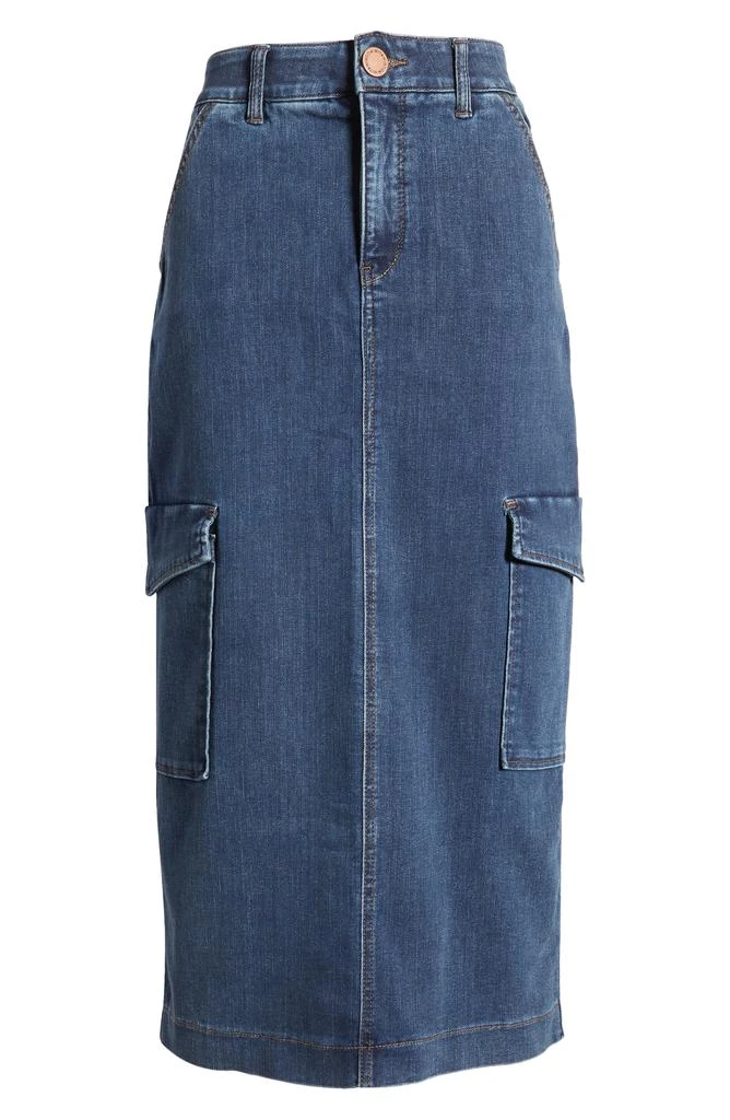 Wit & Wisdom 'Ab'Solution Skyrise Denim Cargo Skirt 5