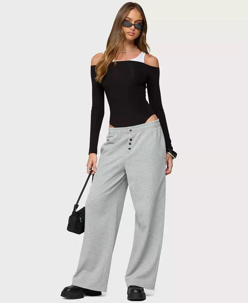 Edikted Women's Lorelle Wide Leg Sweatpants 5