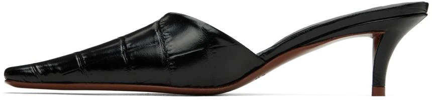 Jil Sander Black Square Toe Mules 3