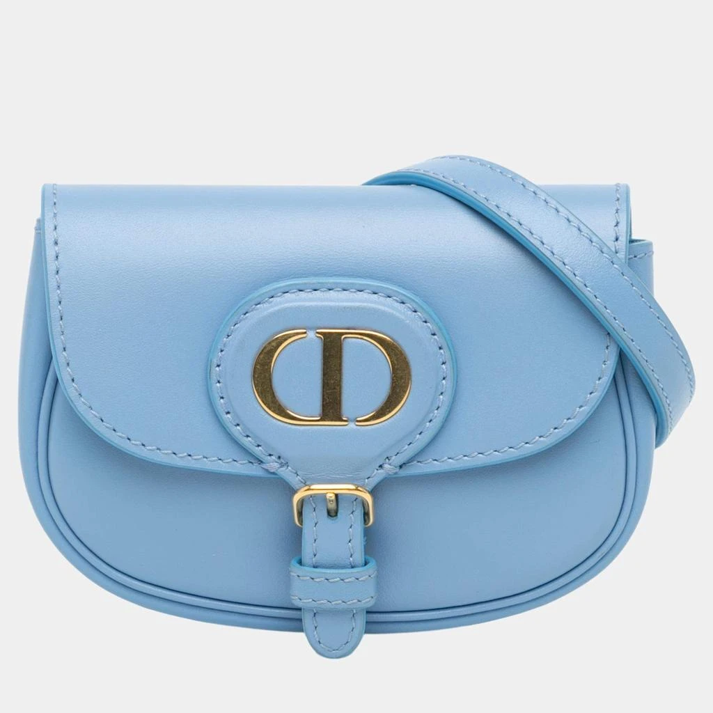 Dior Dior Blue Micro Leather Bobby Crossbody 1