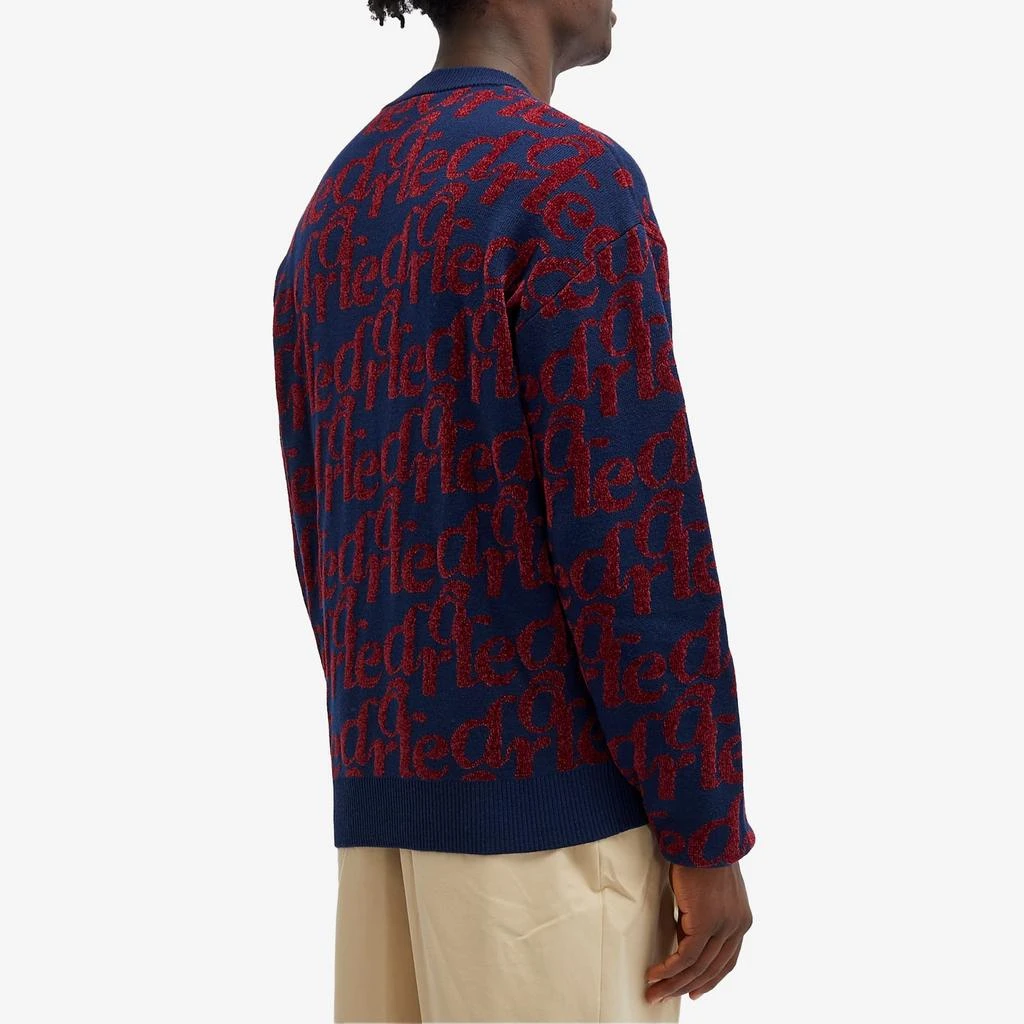 Drôle de Monsieur Drôle de Monsieur Intarsia Logo Knit 3
