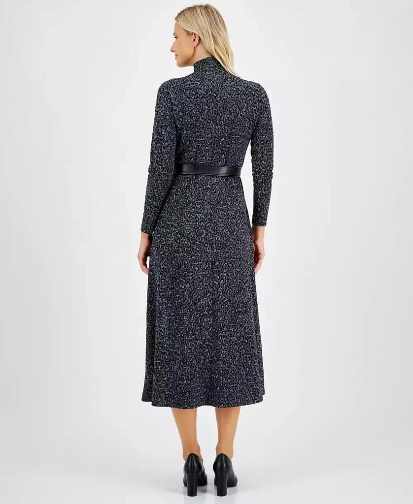 Anne Klein Women's Leopard-Print Fit & Flare Dress 2