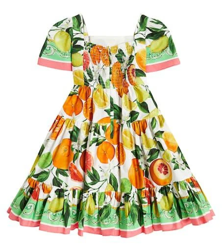 Dolce & Gabbana Printed tiered cotton poplin dress 3