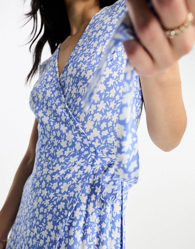 & other stories blue wrap dress &amp;OTHER STORIES. Blue wrap dress, size 36  Hibuy market