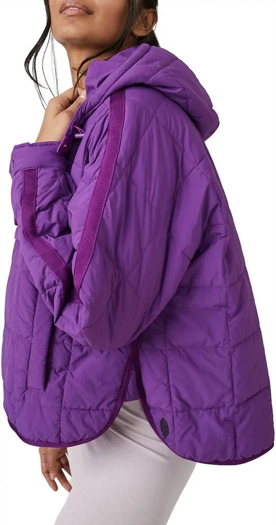 Free People Pippa Packable Pullover Puffer In Vivid Violet 2