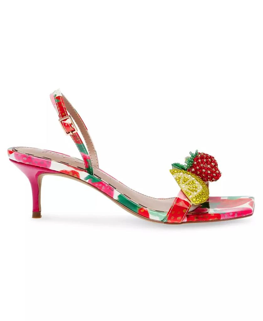 Betsey Johnson Women's Colson Fruit Kitten-Heel Dress Sandals 2