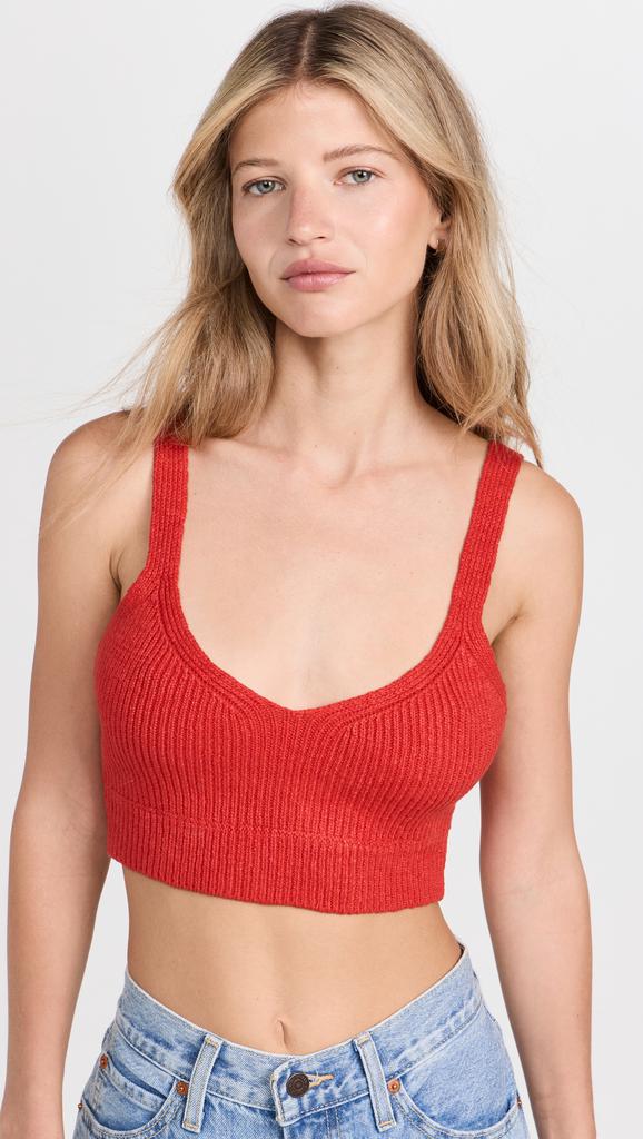 Enza Costa Linen Knit Bralette