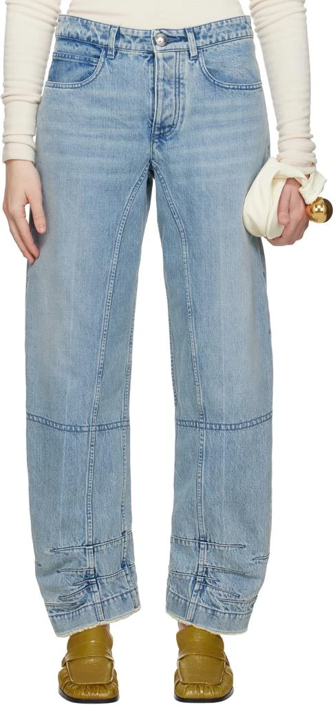 Jil Sander Blue Darted Jeans 1