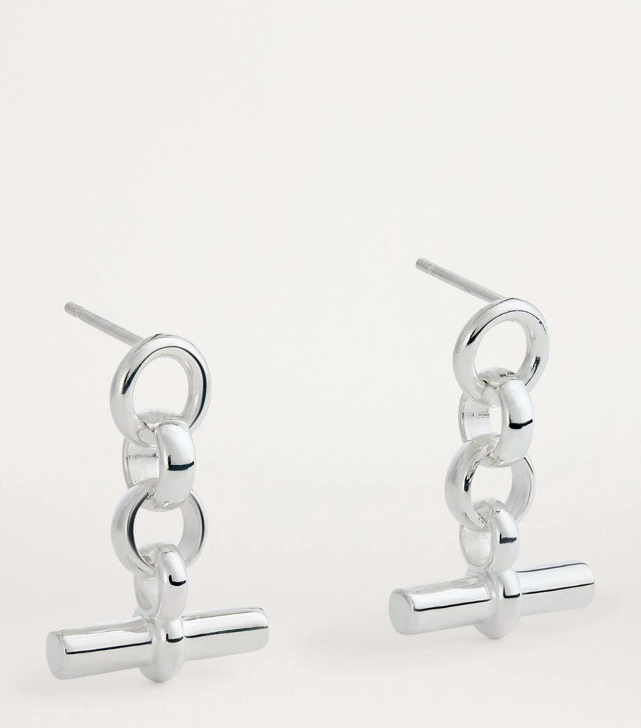 TILLY SVEAAS Sterling Silver T-Bar Drop Earrings 3