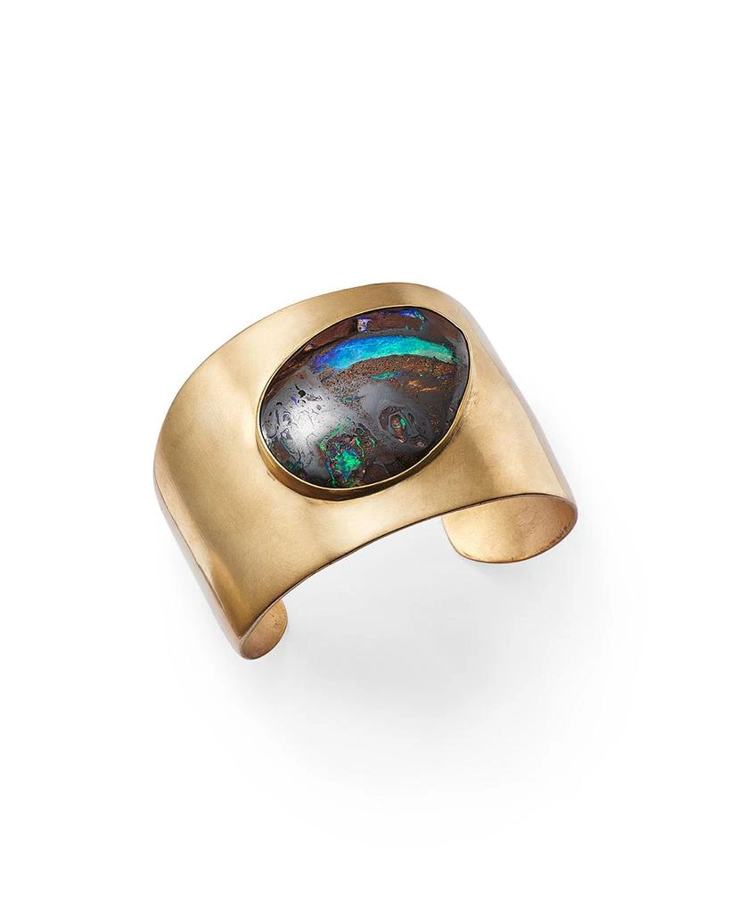 ANNETTE FERDINANDSEN DESIGN 10K & 18K Yellow Gold Boulder Opal Roxy Cuff Bracelet 1
