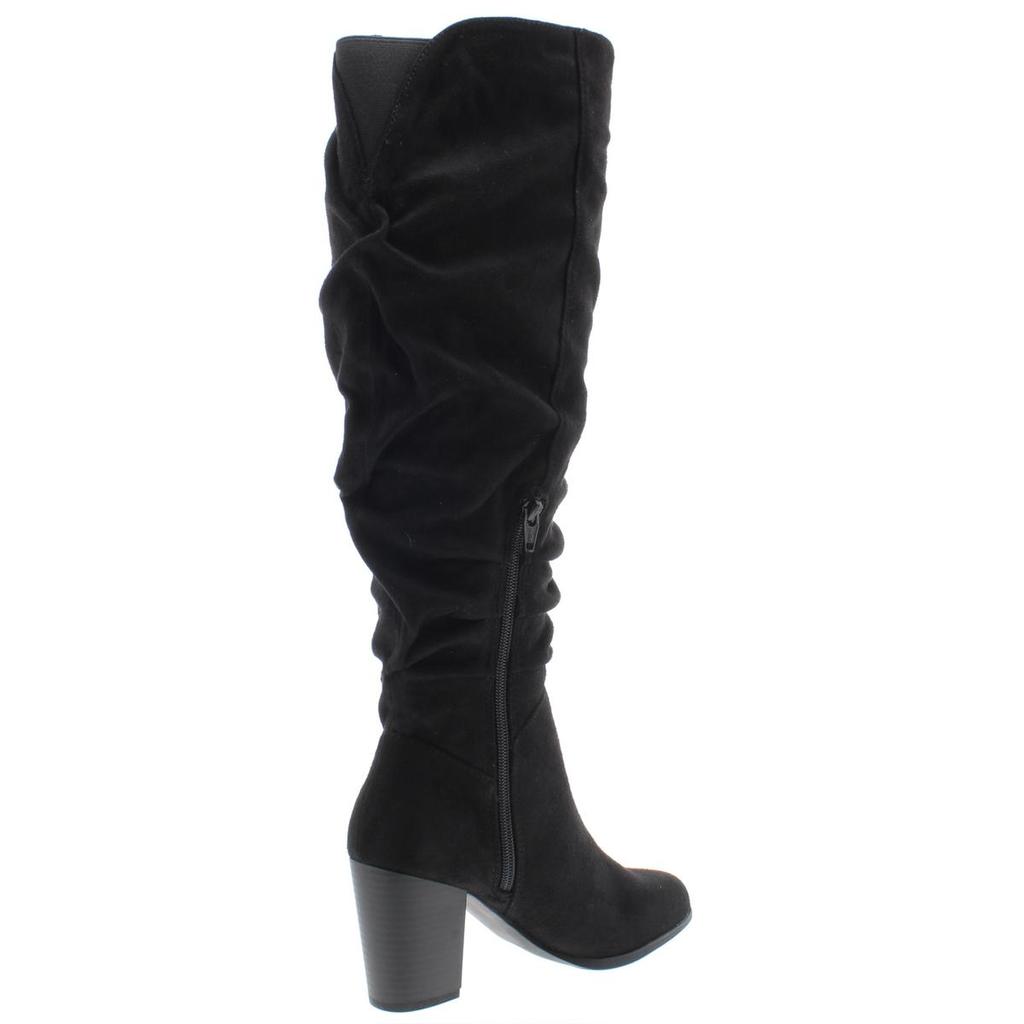Material Girl Myah Womens Faux Suede Tall Dress Boots