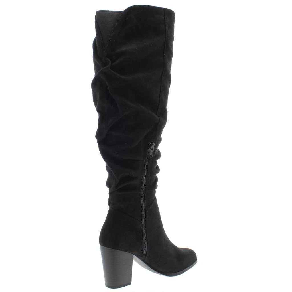 Material Girl Myah Womens Faux Suede Tall Dress Boots 2