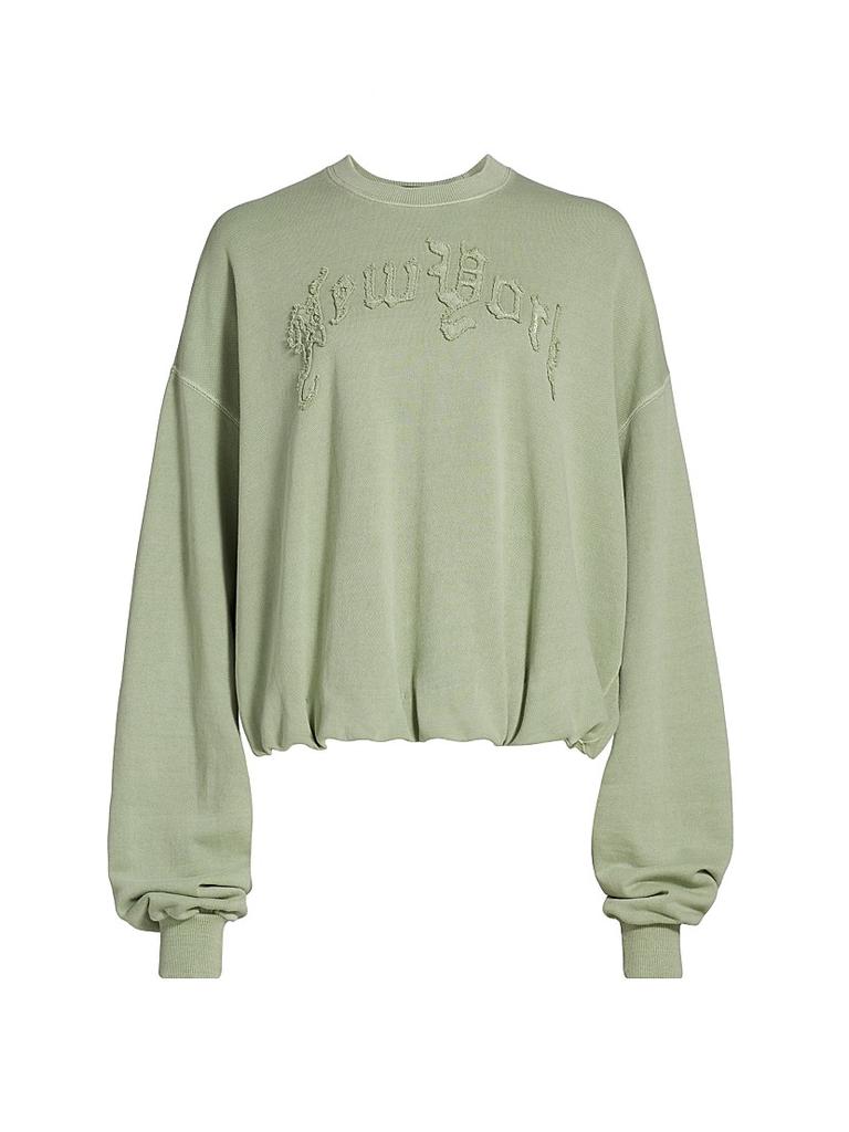 R13 New York Balloon-Sleeve Sweatshirt