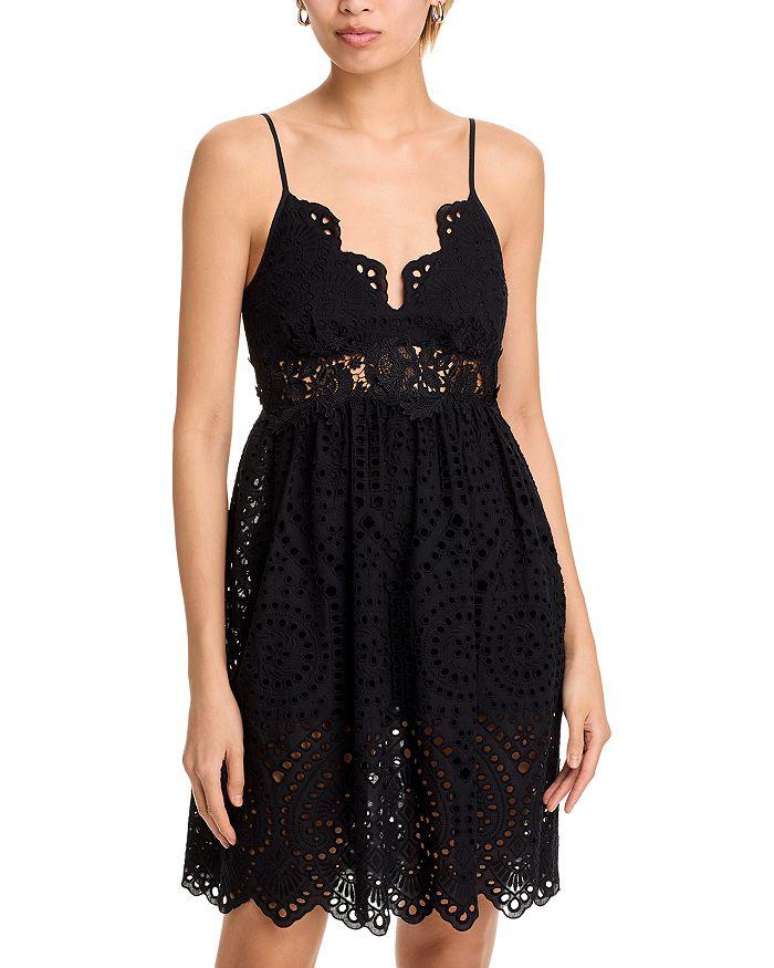 Generation Love Lilia Cotton Eyelet Mini Dress