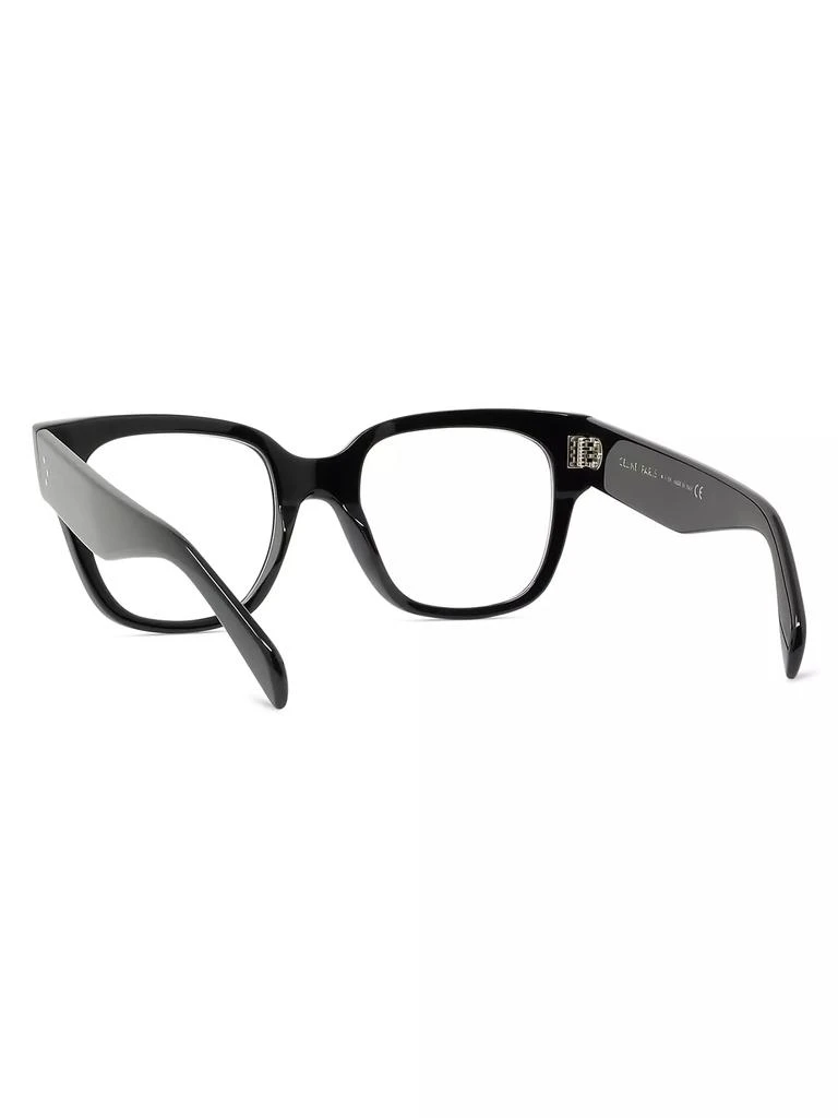 Celine 53MM Bold 3 Dots Square Eyeglasses 5