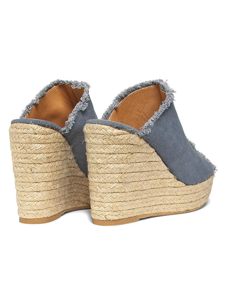CASTAÑER Fatima 95MM Canvas Wedge Espadrilles 3