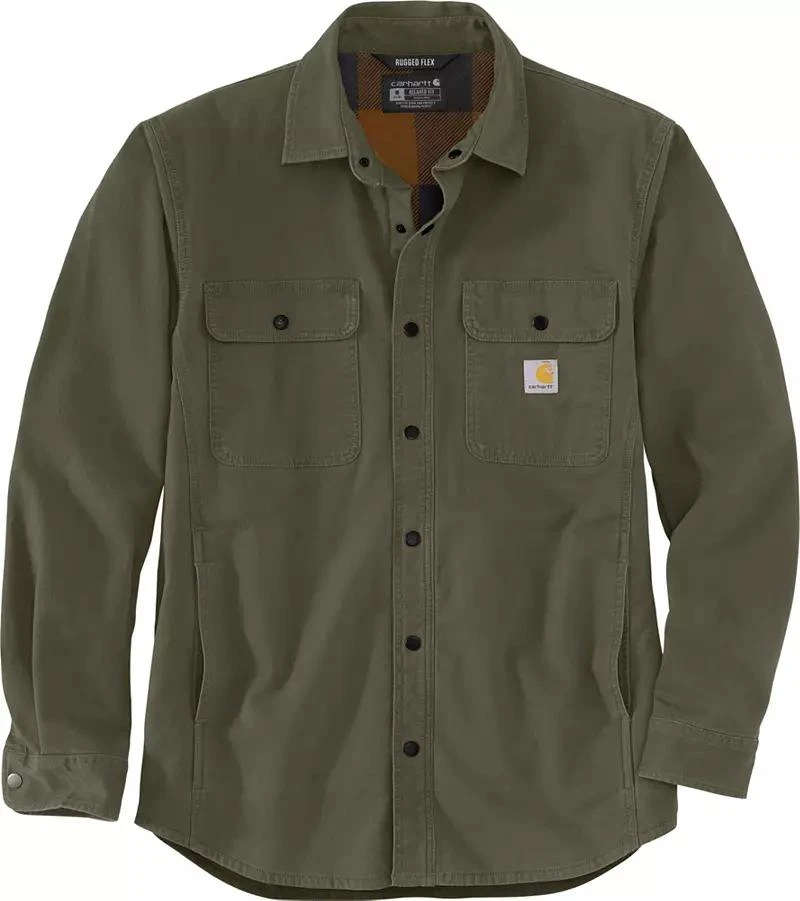 Carhartt Carhartt Men's Canvas Fleece Lined Shirt Jacket 2