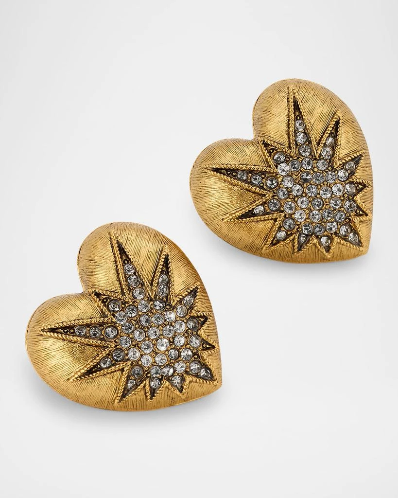 Elizabeth Cole Heart of Tefiti Crystal Stud Earrings 3