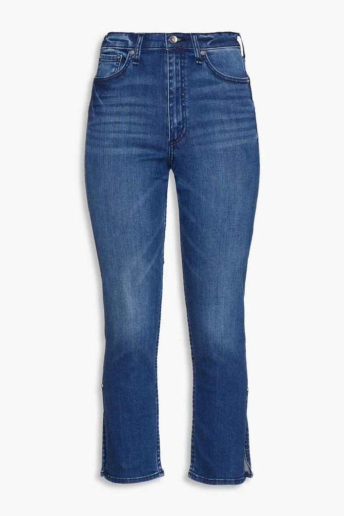 RAG & BONE Nina faded high-rise kick-flare jeans 1