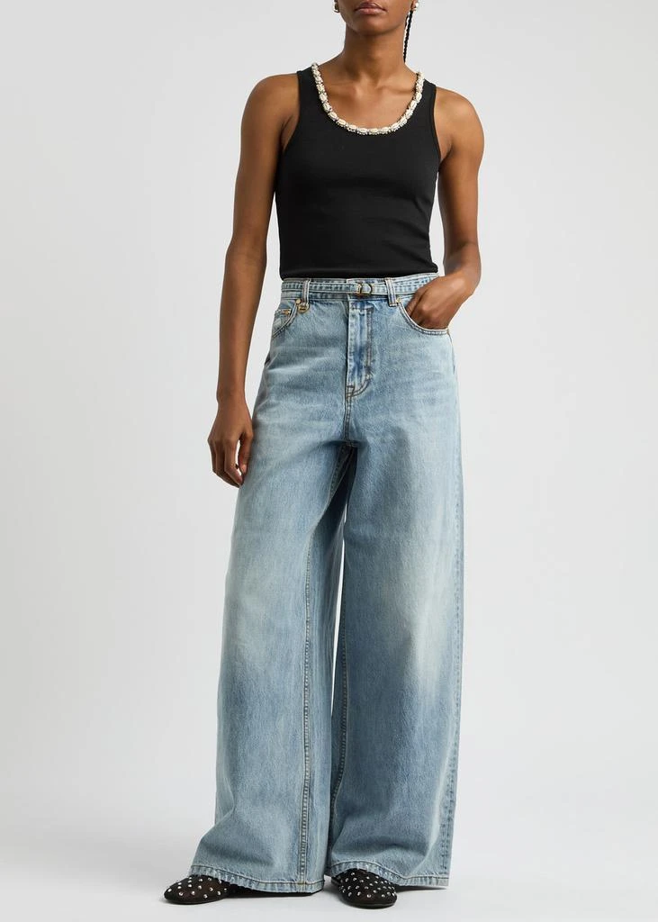 Zimmermann Illuminate embellished stretch-cotton tank 4