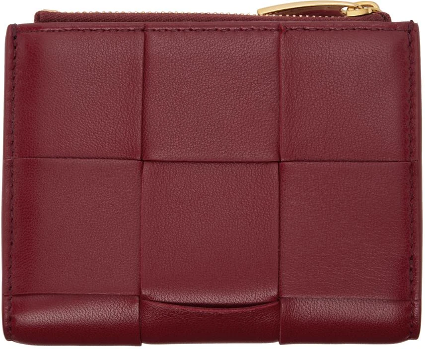 Bottega Veneta Red Small Cassette Bi-Fold Zip Wallet 2