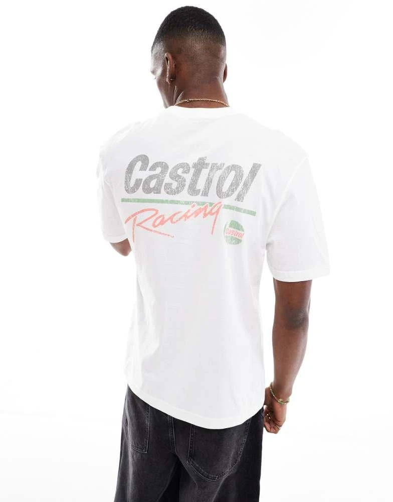 River Island River Island Castrol racing t-shirt in white 2