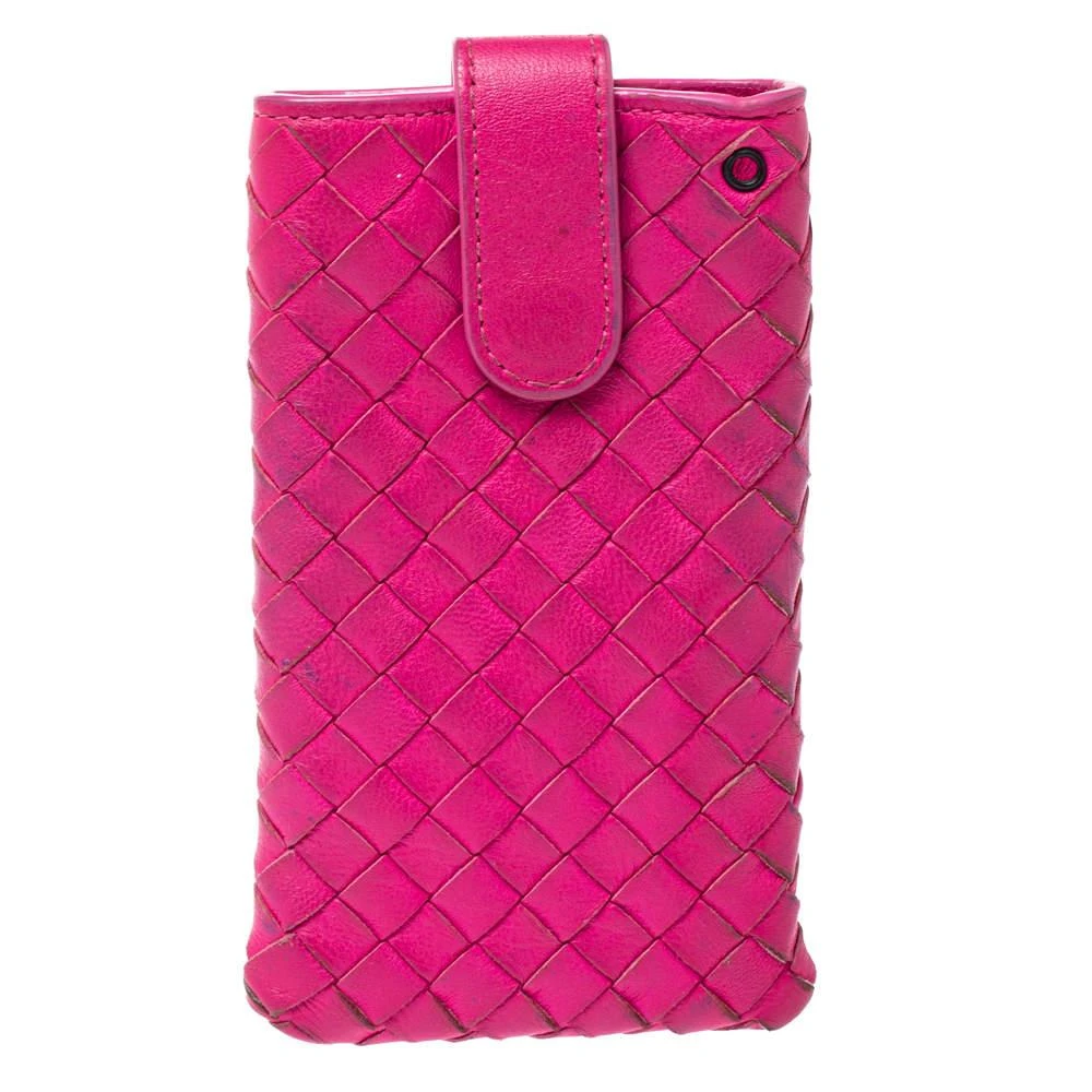 Bottega Veneta Bottega Veneta Fuchsia Intrecciato Nappa iPhone 5 Case 1