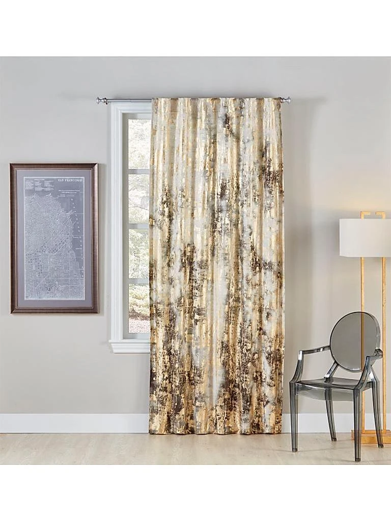 Callisto Home Dyed Foil Mesh Curtain 1