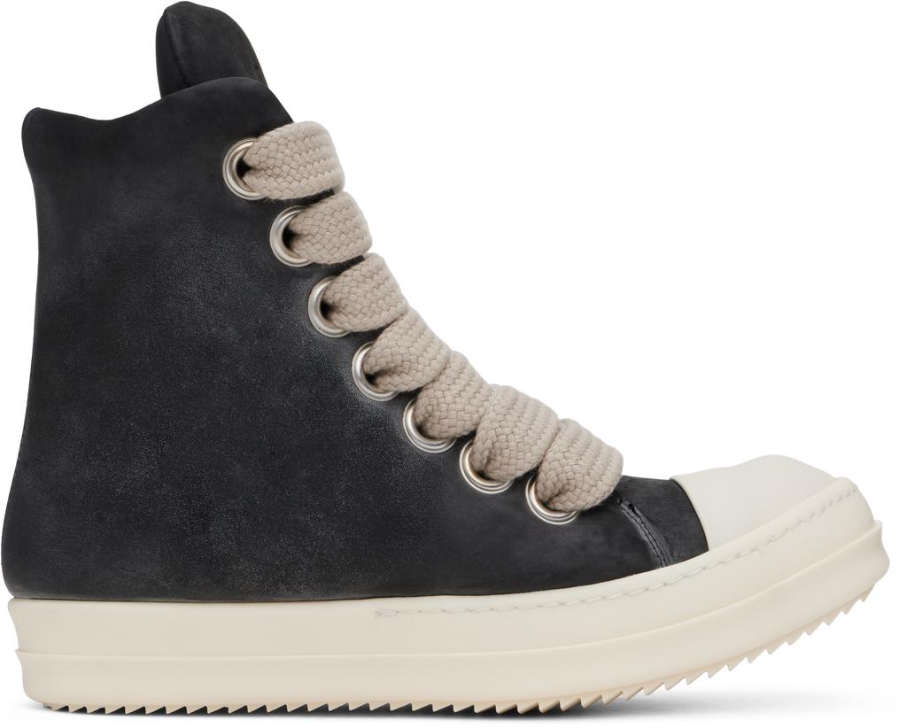 リックオウエンス/Porterville Jumbo Laced Abstract スニーカー Rick Owens Black Porterville Jumbo Laced Abstract Sneakers