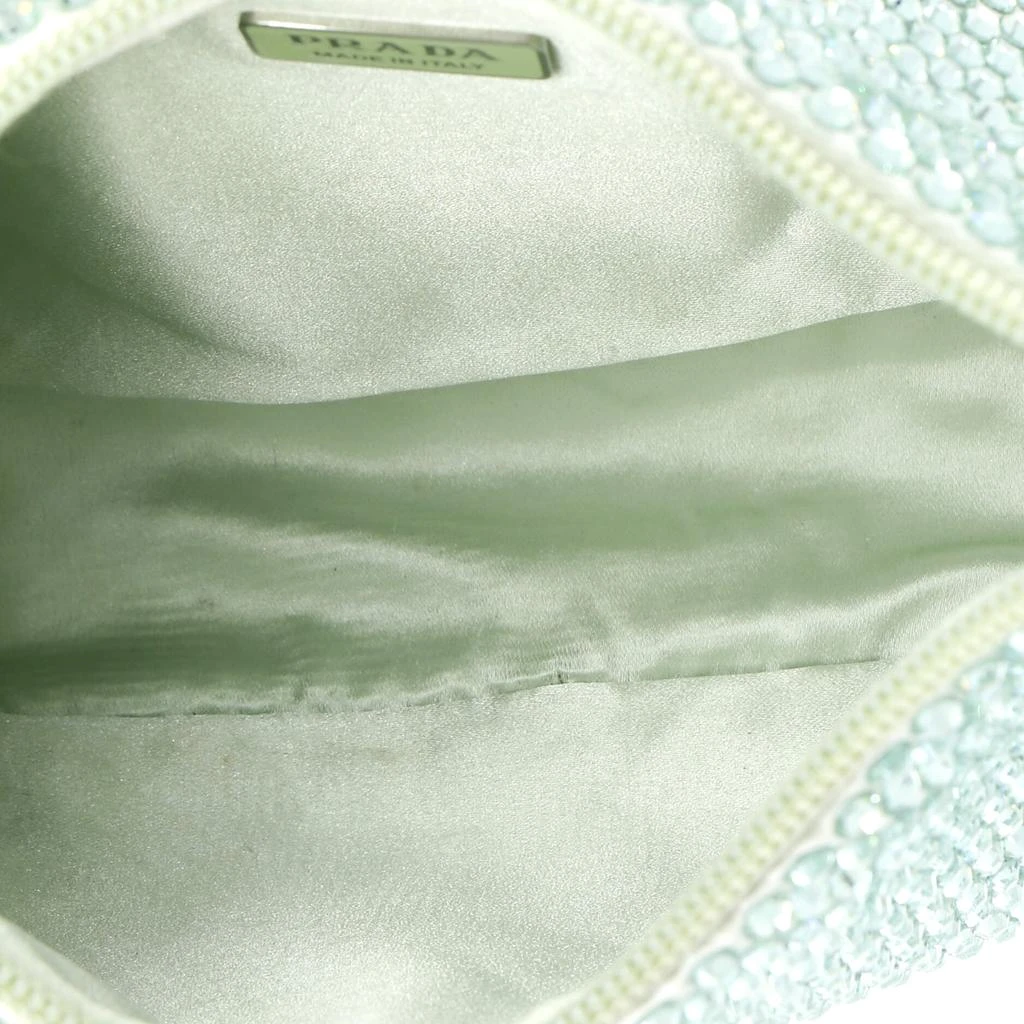 Prada Re-Edition 2000 Hobo Crystal Embellished Satin Mini 5