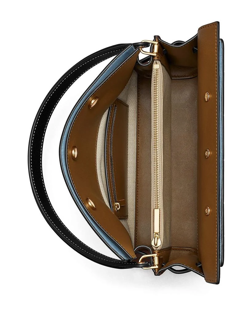 Tory Burch Lee Radziwill Croc Embossed Double Bag 2