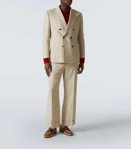 Valentino VLogo zebra-print calf hair loafers 2