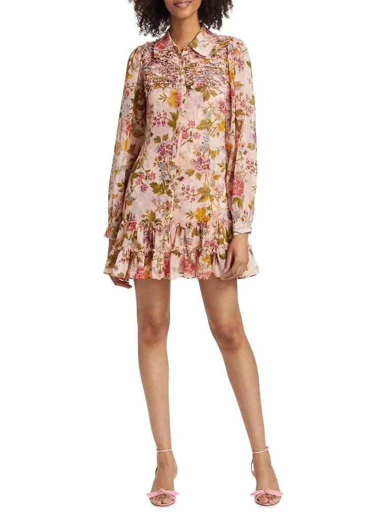Cinq à Sept Barnes Floral Mini Shirtdress 2
