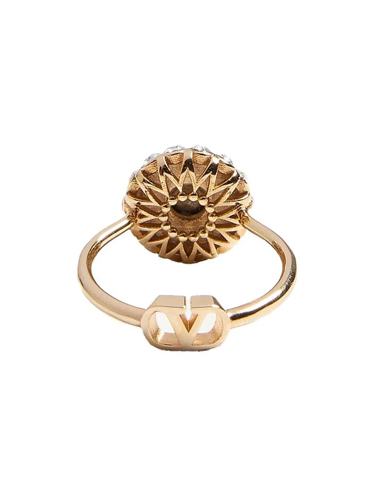 Valentino VLogo Signature Ring in Metal, Enamel and Crystals 5