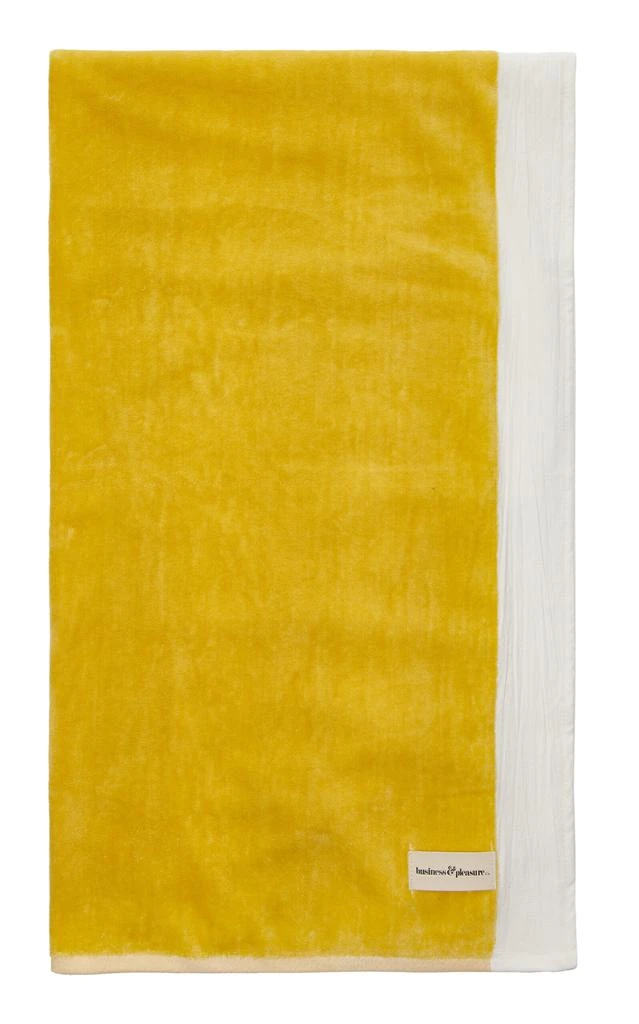 Business & Pleasure Business & Pleasure - The Beach Towel - Yellow - Moda Operandi 1