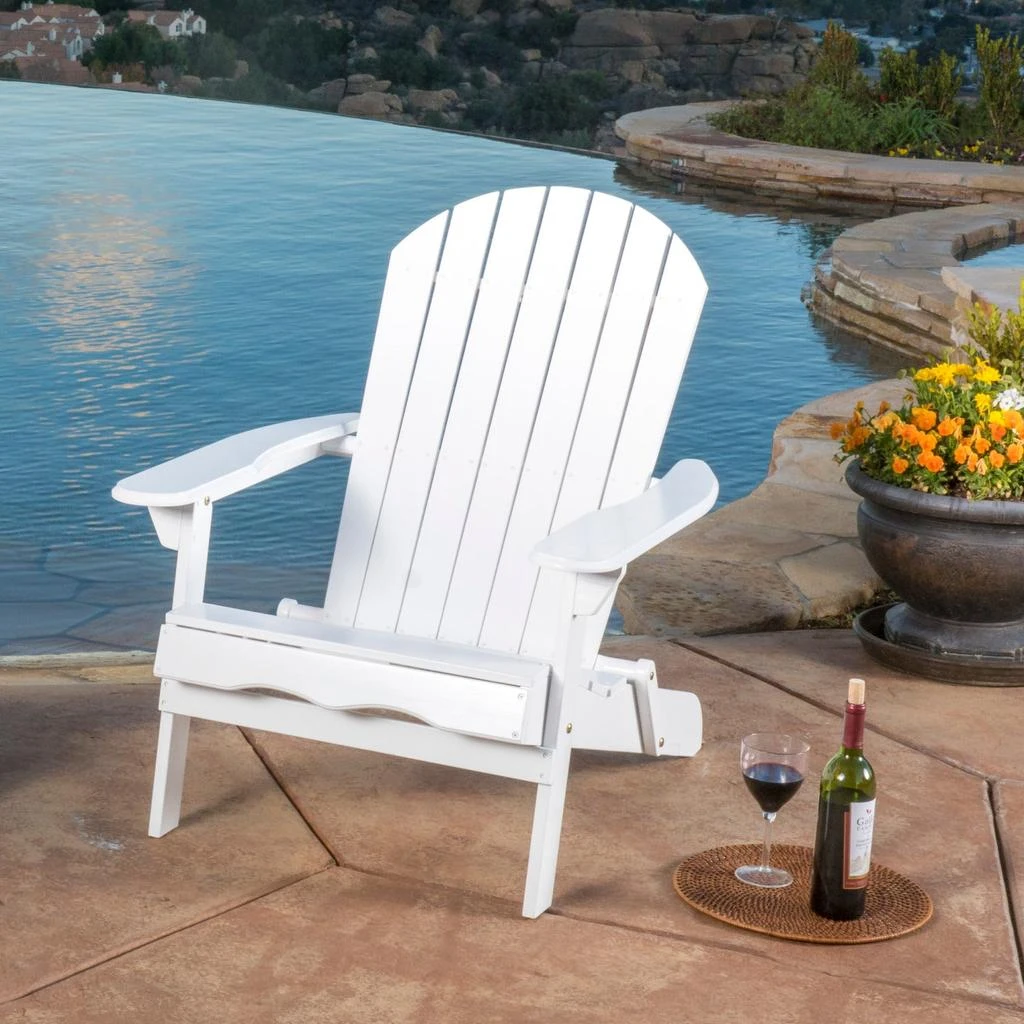 Streamdale Furniture Streamdale Acacia Wood Folding Adirondack Chair - Rustic Design 1