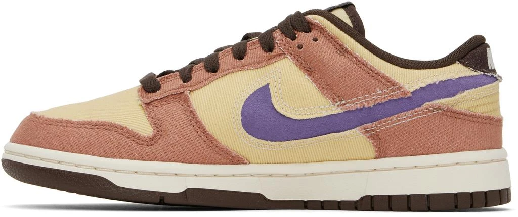 NIKE Tan & Beige Dunk Low Retro SE Sneakers 3